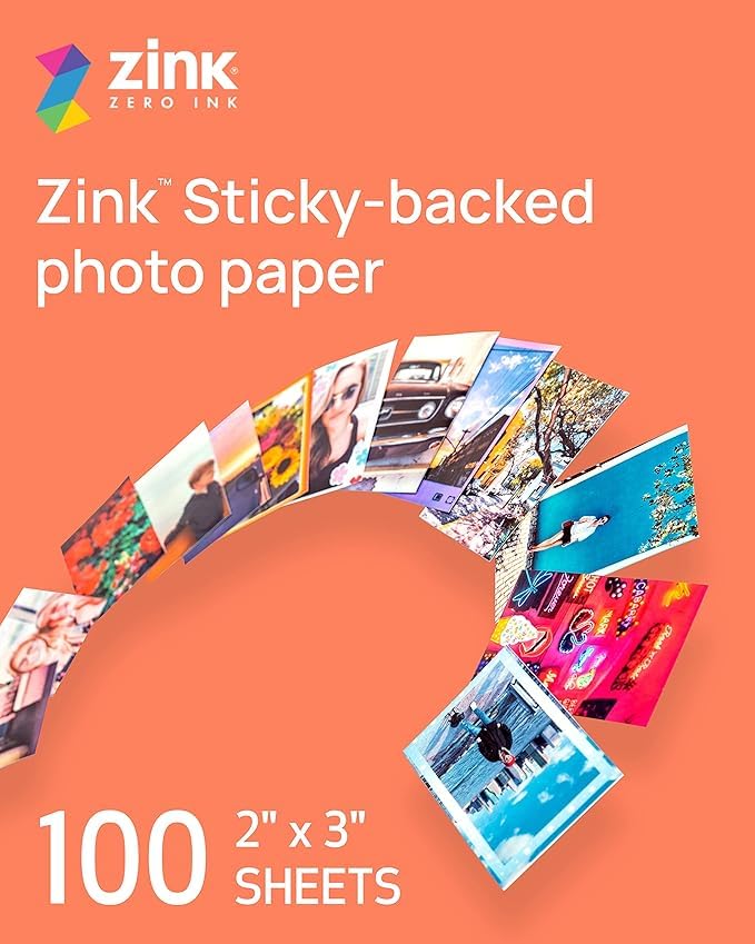 Canon Ivy 2 Mini Photo Printer, Print from Compatible iOS & Android Devices, Sticky-Back Prints, Blush Pink